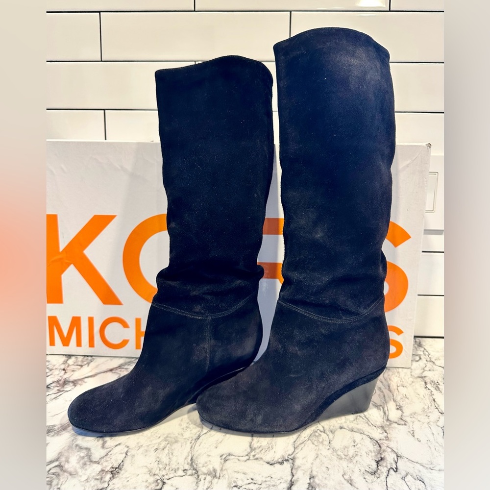 Michael Kors Towsend Suede Knee High Boots